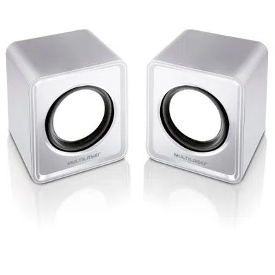 CAIXA DE SOM MULTILASER 2.0 MINI 3W RMS BRANCO - SP199 - Imagem 2