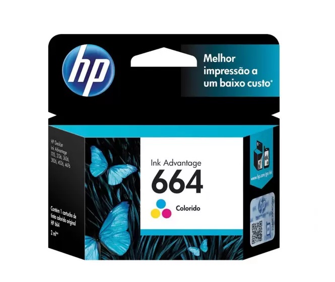 CARTUCHO HP COLORIDO - 664