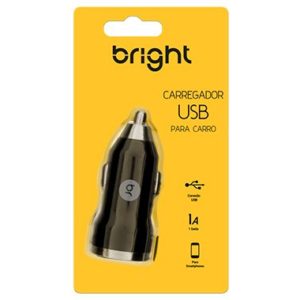 CARREGADOR USB PARA CARRO BRIGHT