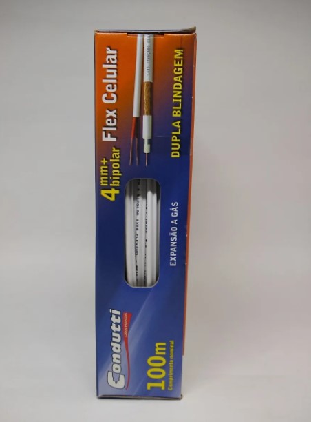 CABO COAXIAL BIPOLAR 4MM+FIO 100M CONDUTTI - Imagem 3