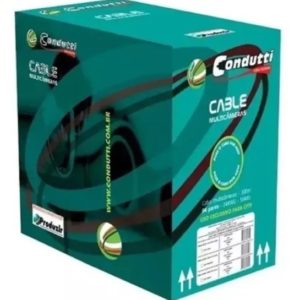 CABO DE REDE CAT5E 4 PARES 300M PRETO CONDUTTI