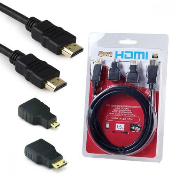 CABO HDMI - HDMI 3 EM 1 1,8M XTRAD