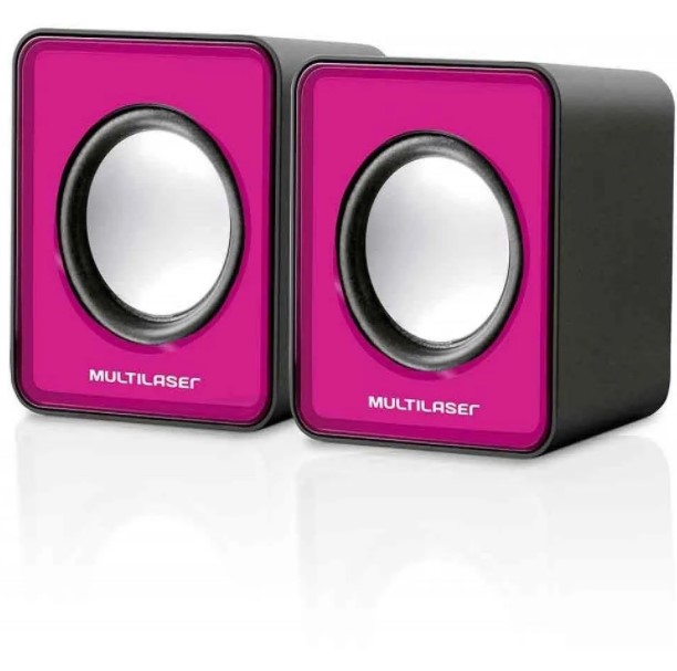 CAIXA DE SOM ROSA 3W SP198 MULTILASER - Imagem 2