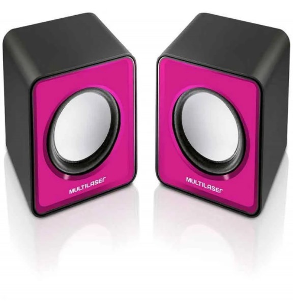 CAIXA DE SOM ROSA 3W SP198 MULTILASER