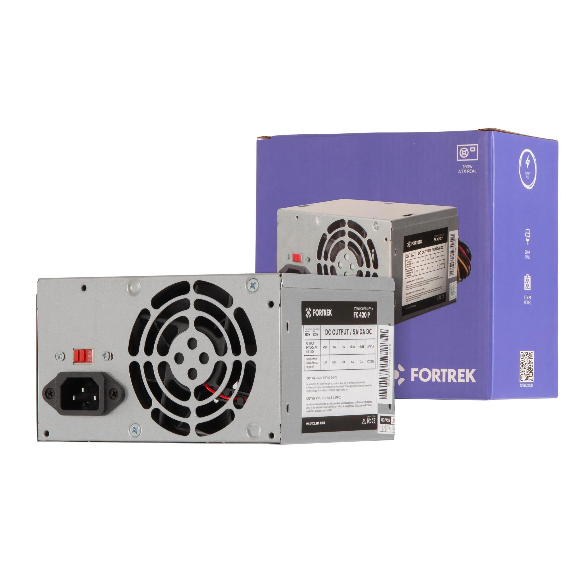 FONTE ATX 200W 24 PINOS FORTREK PWS-2003 - Imagem 7