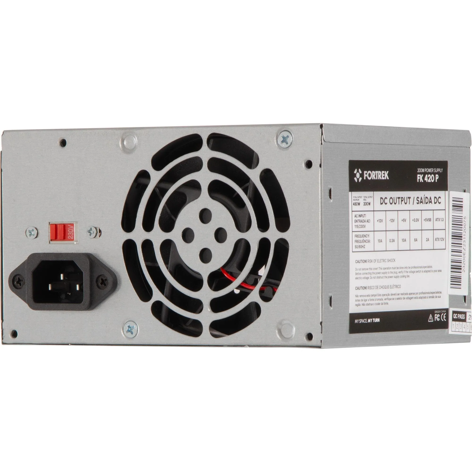 FONTE ATX 200W 24 PINOS FORTREK PWS-2003