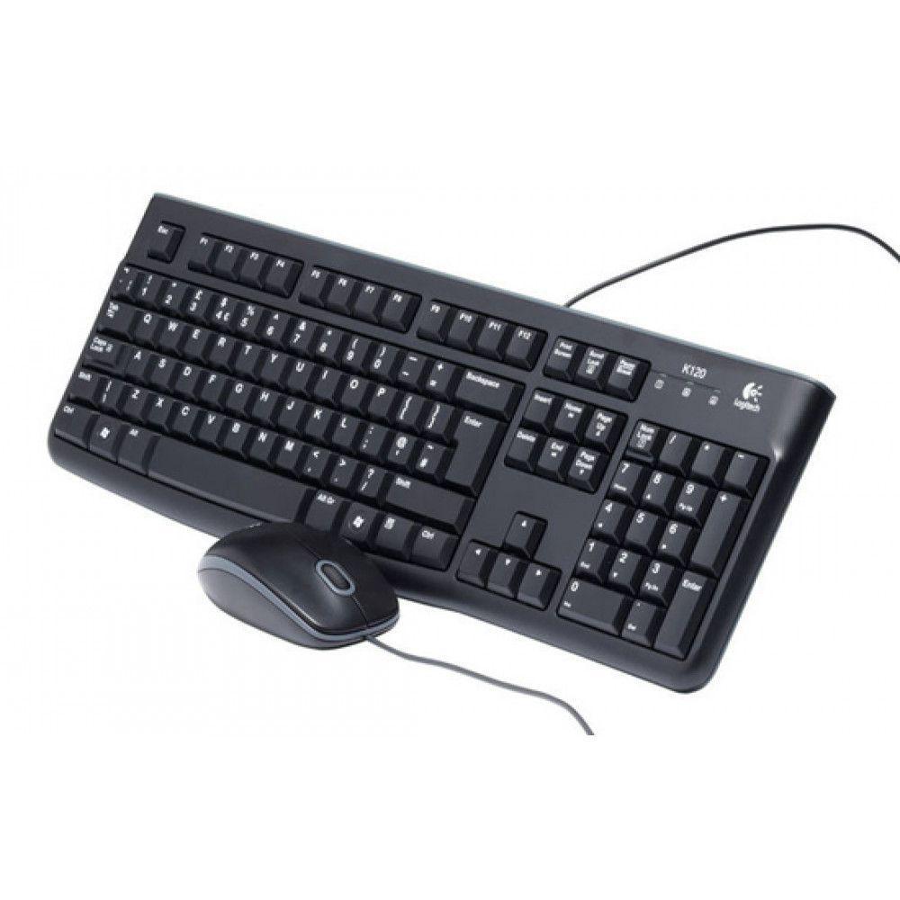 TECLADO E MOUSE USB MK120 PRETO LOGITECH - Imagem 2