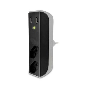 CARREGADOR DE MESA USB 2.1A C/ FILTRO DE LINHA  BRIGHT