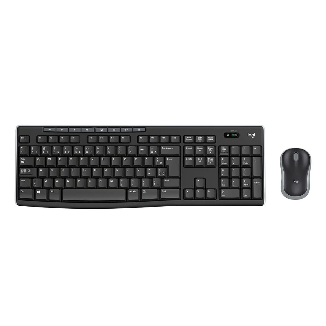 COMBO TECLADO E MOUSE S/ FIO MK270 PRETO LOGITECH - Imagem 2