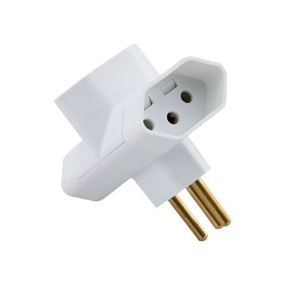 ADAPTADOR 3 TOMADAS 10A 250V BRANCO FLP