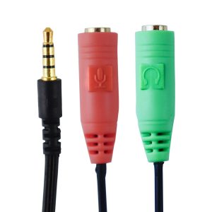 ADAPTADOR DE AUDIO FLEXIVEL P3 MACHO P/  2 P2 FEMEA  KNUP