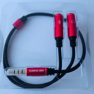 ADAPTADOR DE AUDIO FLEXIVEL P3 MACHO P/  2 P2 FEMEA  KNUP