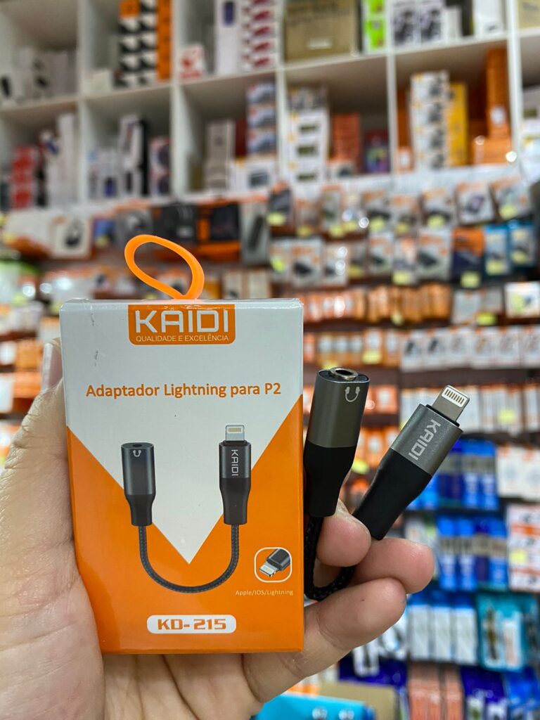 ADAPTADOR P2 PARA IPHONE KD-211 KAIDI - Imagem 3