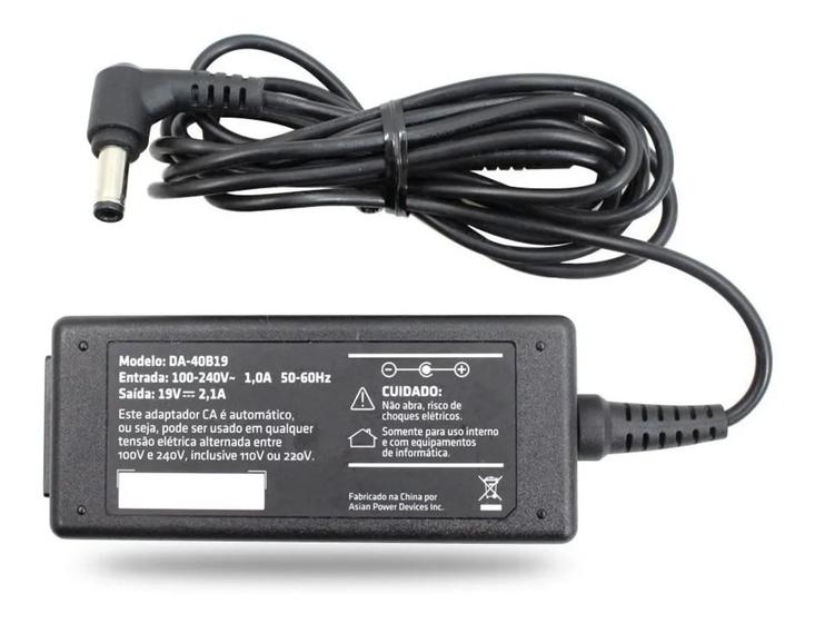 FONTE P/ NOTEBOOK POSITIVO PINO FINO 19V 2.1A