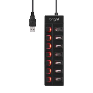HUB USB 2.0 7 PORTAS BRIGHT