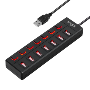 HUB USB 2.0 7 PORTAS BRIGHT