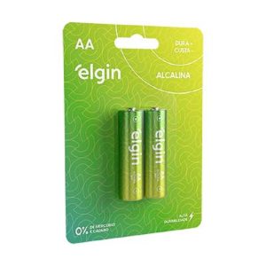 PILHA AA ALCALINA C/ 2 UNID ELGIN