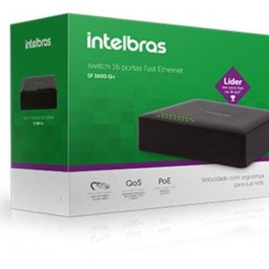 SWITCH 16 PORTAS NÃO GERENCIÁVEL S1116F INTELBRAS