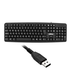TECLADO PRETO USB 107 TECLAS ABNT2 0014 BRIGHT