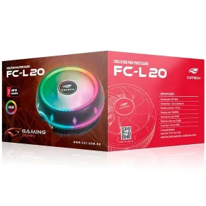 COOLER P/ PROCESSADOR RGB FC-L20 C3TECH
