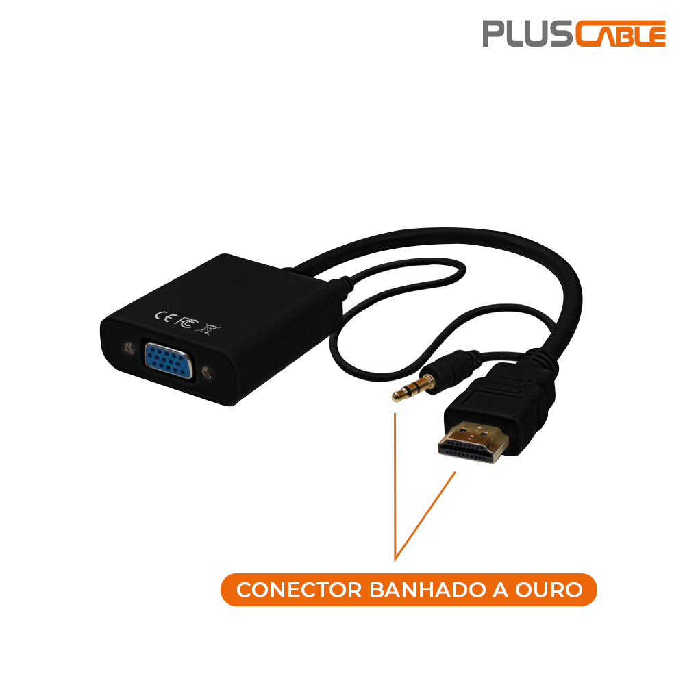 CONVERSOR HDMI-VGA PLUSCABLE - Imagem 2