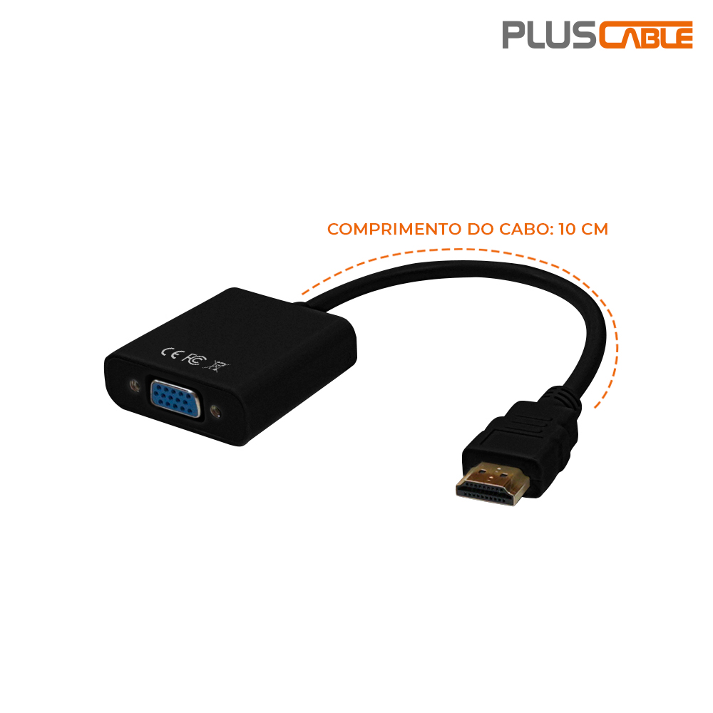 CONVERSOR HDMI-VGA PLUSCABLE - Imagem 3