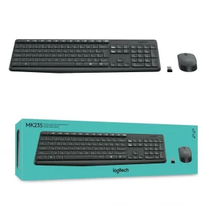 TECLADO E MOUSE S/ FIO MK235 CINZA/PRETO LOGITECH