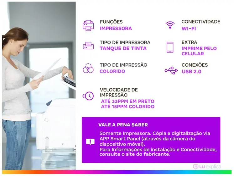 Impressora Multifuncional Ecotank L1250 Epson - Imagem 4