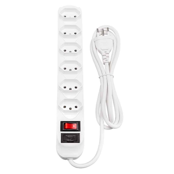 FILTRO DE LINHA 5 TOMADAS 1M BRANCO INTELBRAS