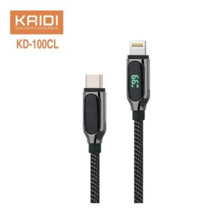 CABO CARREGADOR IPHONE TELA DIGITAL LED KD-100A KAIDI