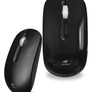 MOUSE S/ FIO RECARREGAVEL M-W80 PRETO C3TECH