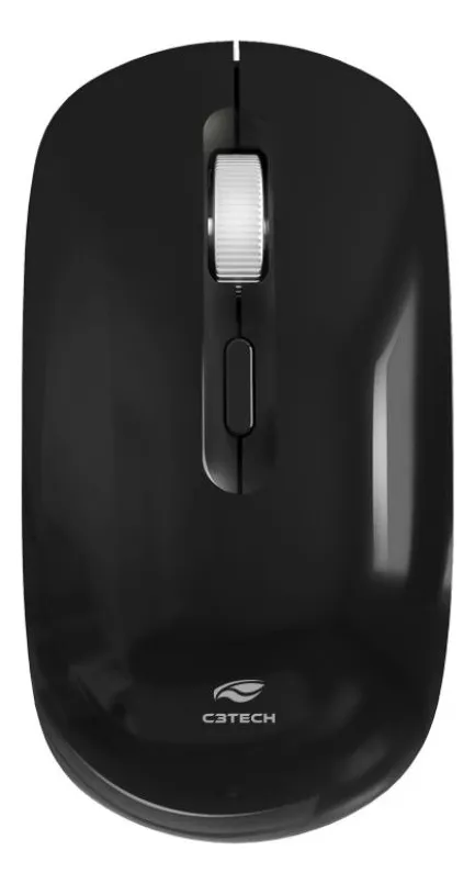 MOUSE S/ FIO RECARREGAVEL M-W80 PRETO C3TECH - Imagem 2