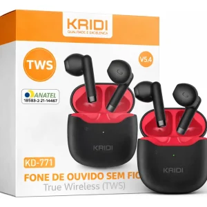 FONE DE OUVIDO BLUETOOTH KD-771 PRETO KAIDI