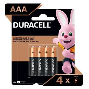 PILHA AAA C/ 4 DURACELL